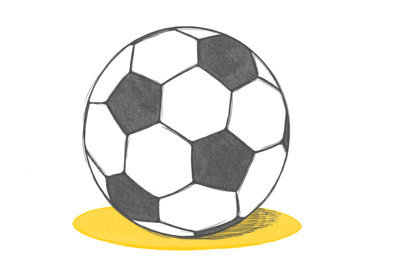 Illustration Fussball